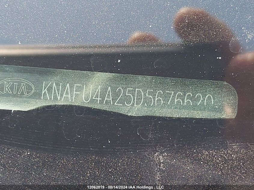 2013 Kia Forte VIN: KNAFU4A25D5676620 Lot: 12062819