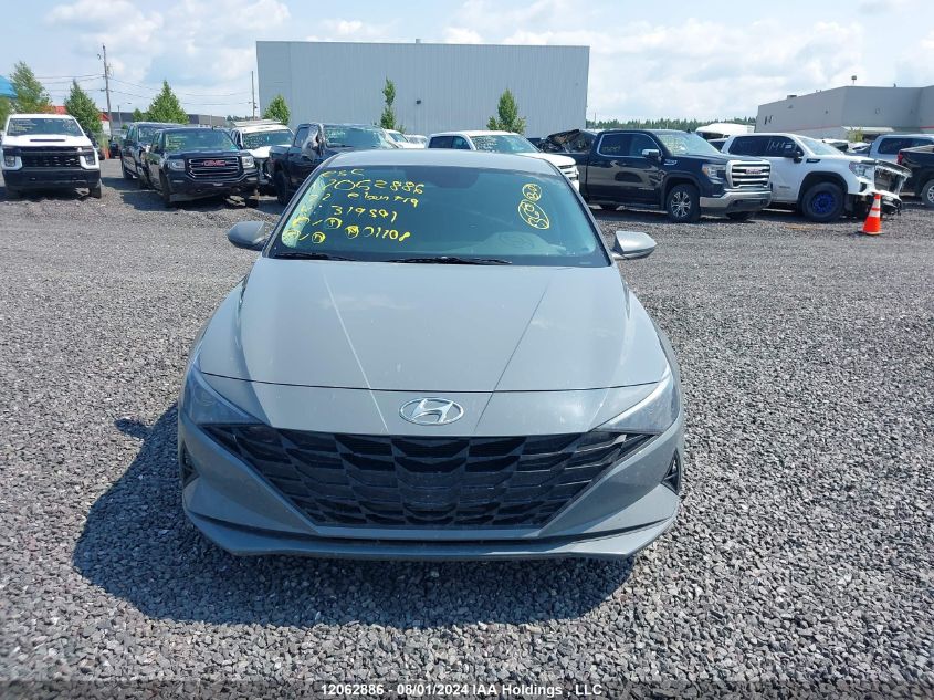 2022 Hyundai Elantra Sel VIN: KMHLM4AG9NU319591 Lot: 12062886