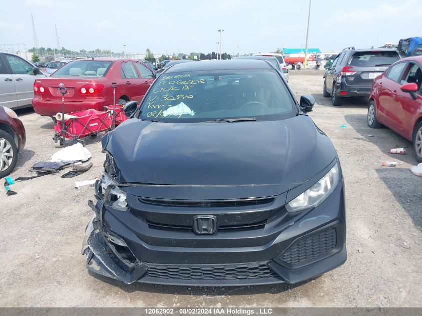 2018 Honda Civic Hatchback VIN: SHHFK7H27JU303510 Lot: 12062902
