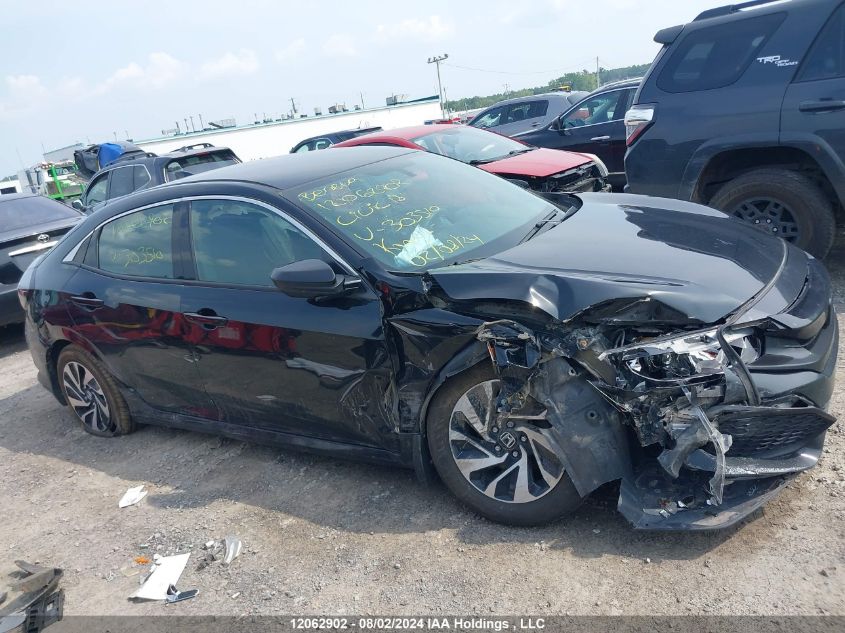 2018 Honda Civic Hatchback VIN: SHHFK7H27JU303510 Lot: 12062902