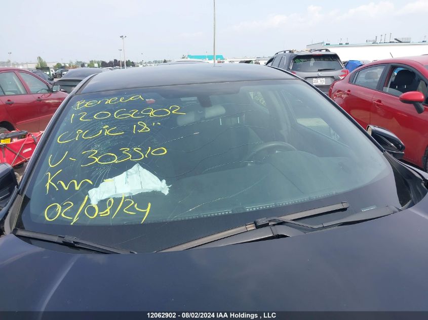 2018 Honda Civic Hatchback VIN: SHHFK7H27JU303510 Lot: 12062902