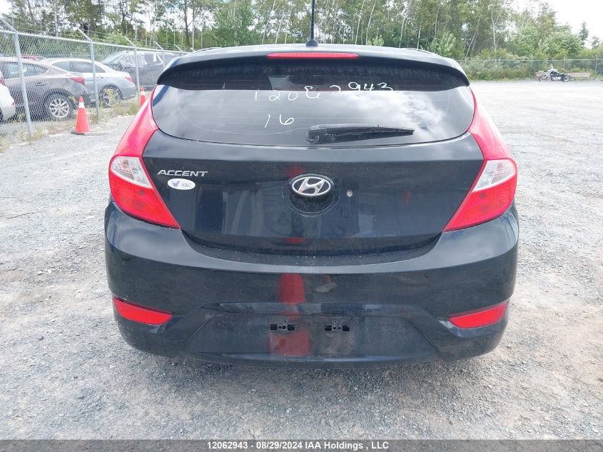 2016 Hyundai Accent Se VIN: KMHCT5AE7GU276136 Lot: 12062943