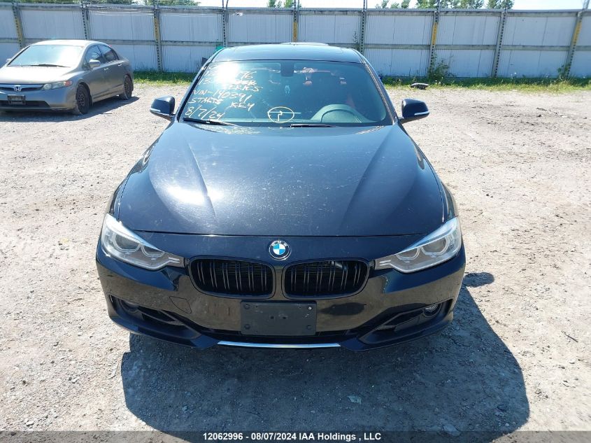2013 BMW 3 Series VIN: WBA3B9C50DF140391 Lot: 12062996