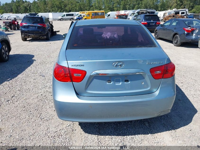 KMHDU4AD0AU038817 2010 Hyundai Elantra Blue/Gls/Se