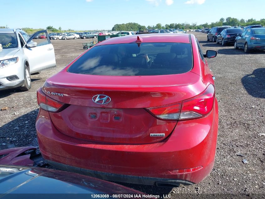 2015 Hyundai Elantra Limited VIN: KMHDH4AH9FU234849 Lot: 12063069