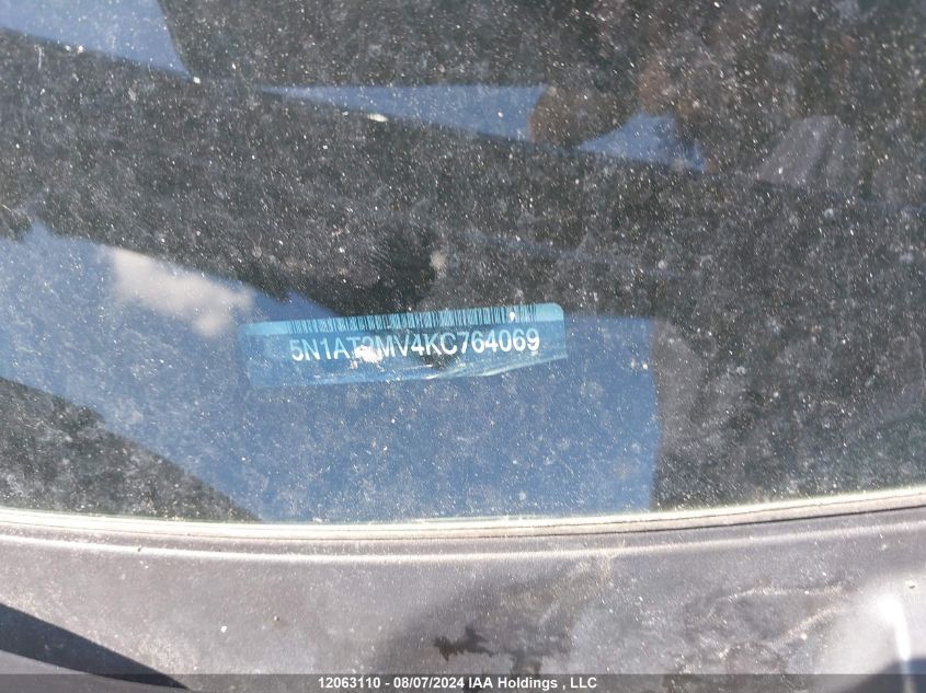 2019 Nissan Rogue VIN: 5N1AT2MV4KC764069 Lot: 12063110