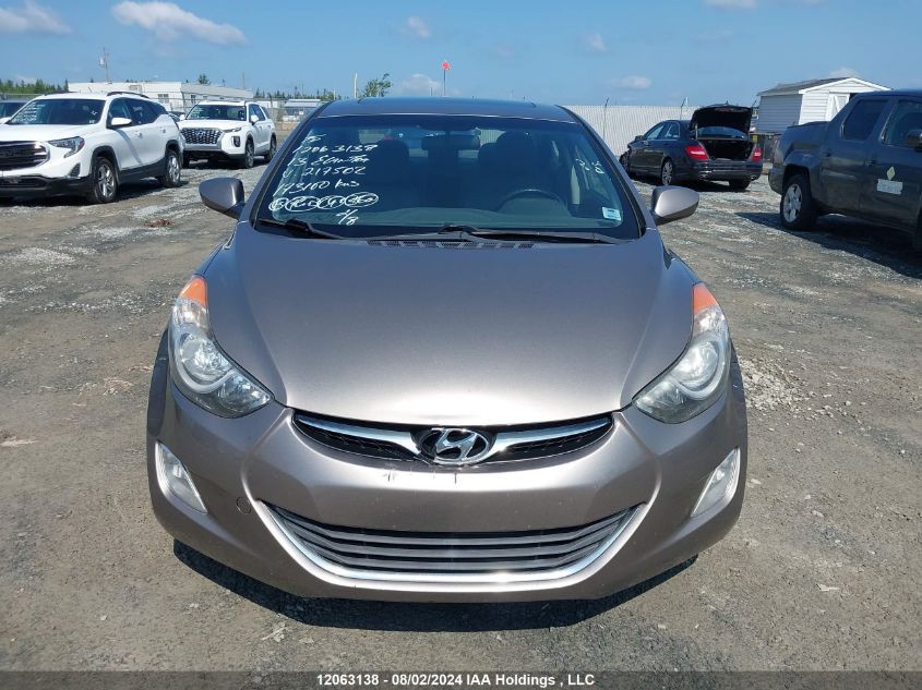 2013 Hyundai Elantra Gls/Limited VIN: 5NPDH4AE5DH217502 Lot: 12063138