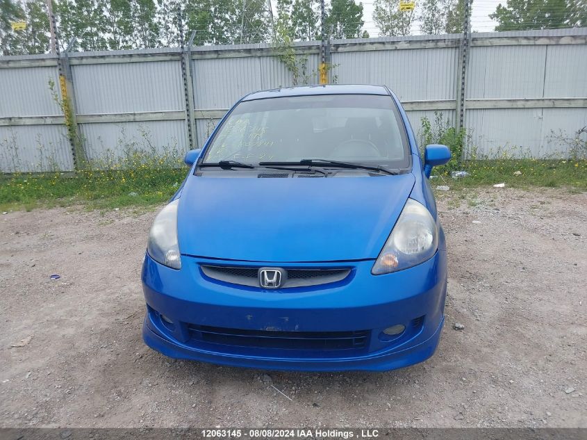 2007 Honda Fit VIN: JHMGD38607S807841 Lot: 12063145