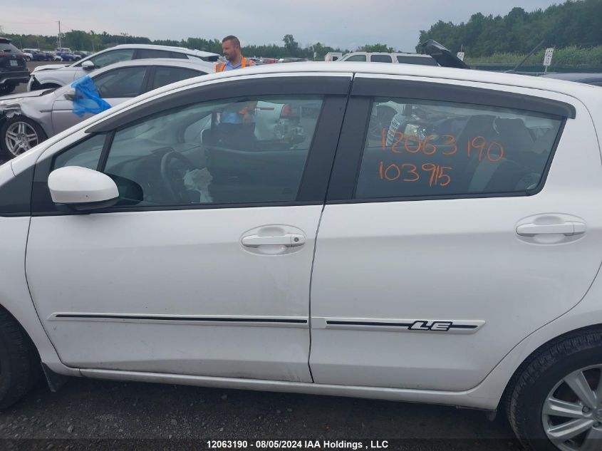 2019 Toyota Yaris Le VIN: VNKKTUD33KA103915 Lot: 12063190