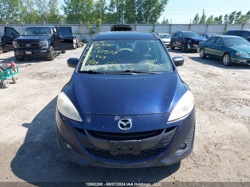 2012 Mazda Mazda5 VIN: JM1CW2DLXC0117973 Lot: 12063280