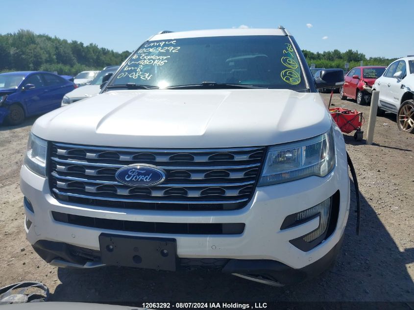 2016 Ford Explorer Xlt VIN: 1FM5K8D81GGA80145 Lot: 12063292