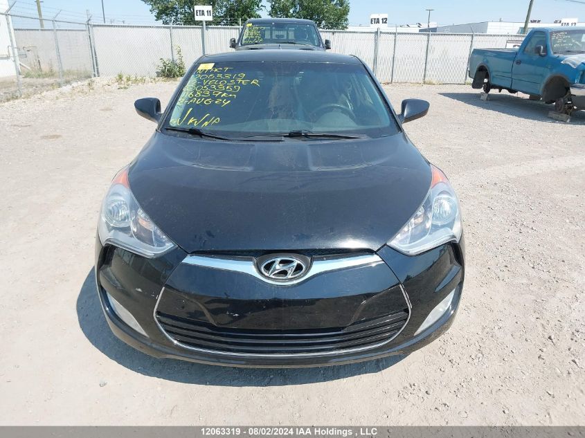 2012 Hyundai Veloster VIN: KMHTC6AD9CU053359 Lot: 12063319