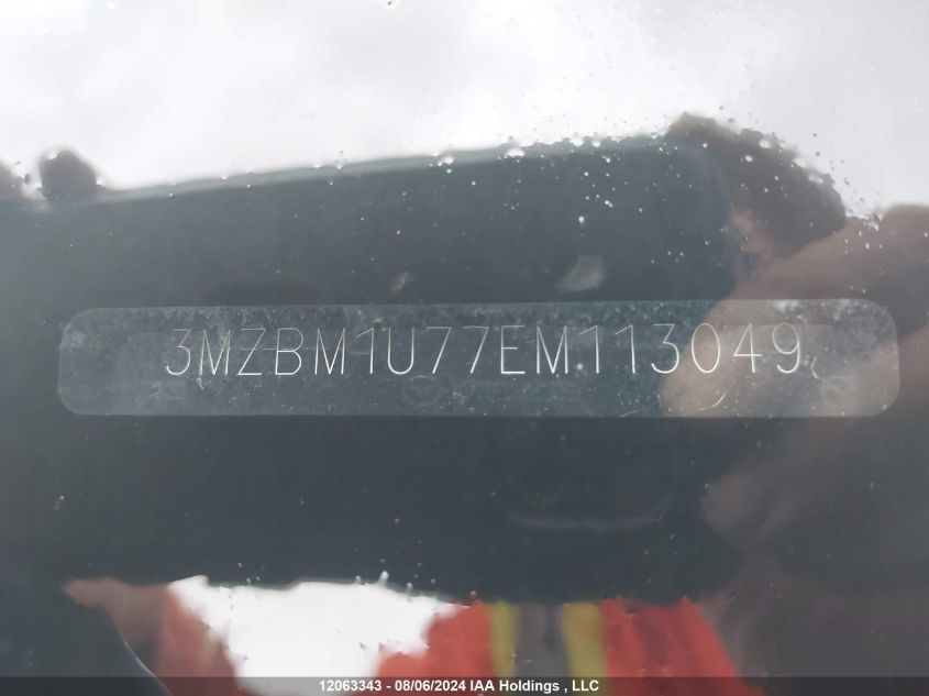 2014 Mazda Mazda3 VIN: 3MZBM1U77EM113049 Lot: 12063343