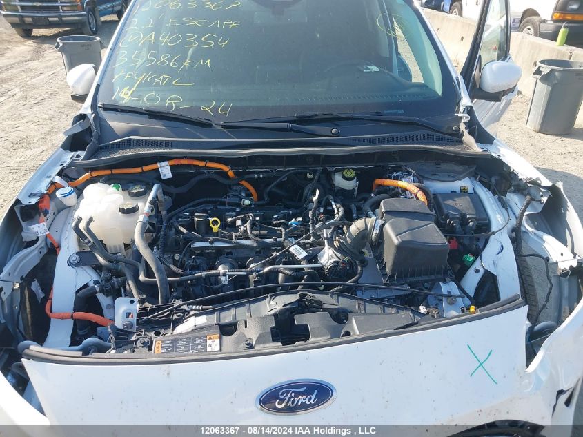 2022 Ford Escape Titanium VIN: 1FMCU9DZXNUA40354 Lot: 12063367