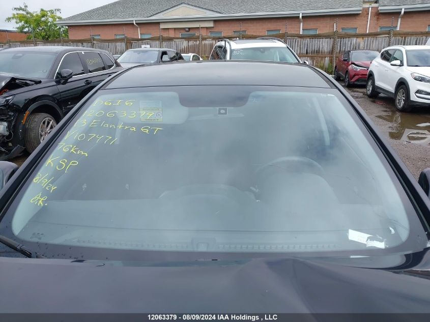 2013 Hyundai Elantra Gt VIN: KMHD25LEXDU107471 Lot: 12063379