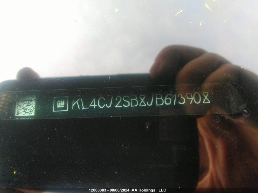 2018 Buick Encore VIN: KL4CJ2SB8JB613908 Lot: 12063383