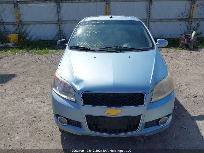 2011 Chevrolet Aveo Lt VIN: 3G1TC6DGXBL151084 Lot: 12063409