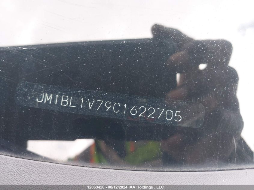 2012 Mazda Mazda3 VIN: JM1BL1V79C1622705 Lot: 12063420