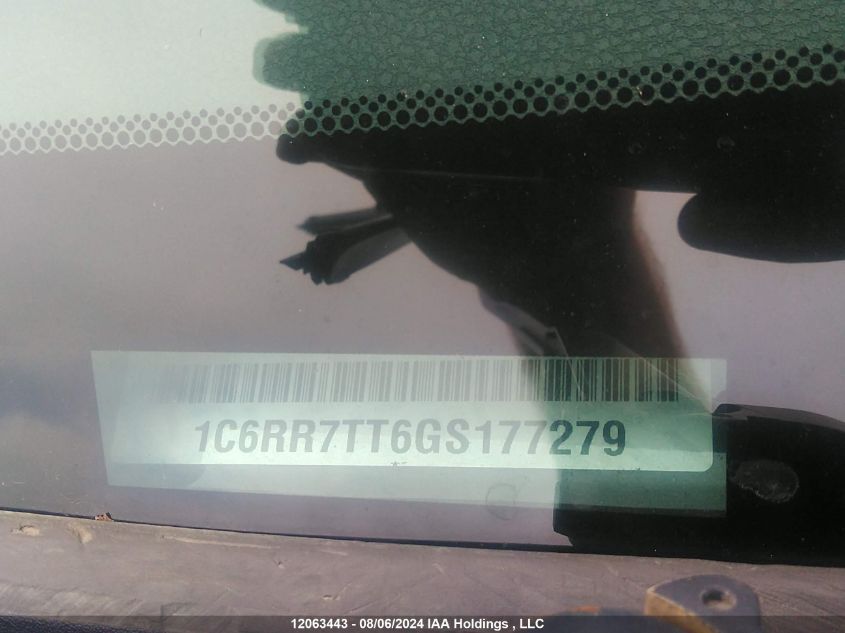 2016 Ram 1500 Slt VIN: 1C6RR7TT6GS177279 Lot: 12063443