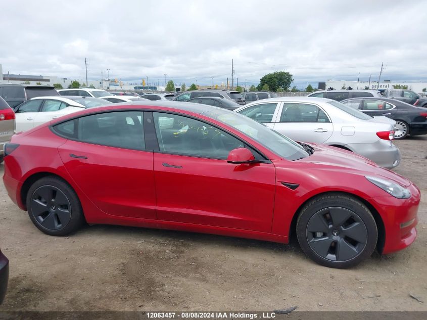 2023 Tesla Model 3 VIN: 5YJ3E1EAXPF385276 Lot: 12063457