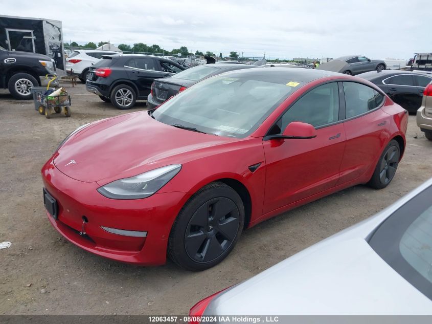 2023 Tesla Model 3 VIN: 5YJ3E1EAXPF385276 Lot: 12063457