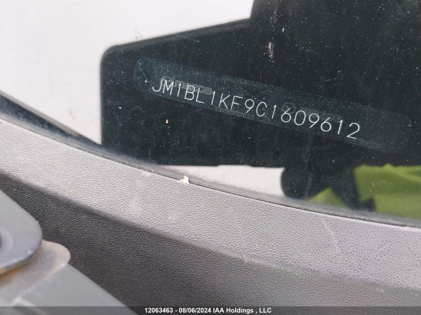 2012 Mazda Mazda3 VIN: JM1BL1KF9C1609612 Lot: 12063463