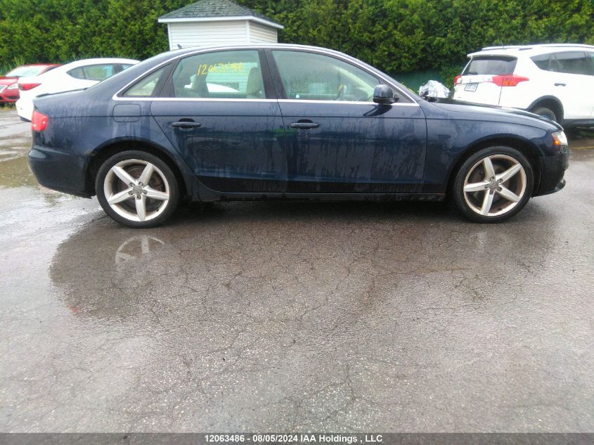 2010 Audi A4 VIN: WAUFFCFL4AN029000 Lot: 12063486