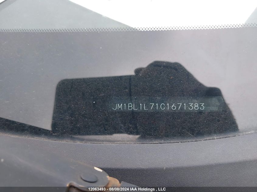 2012 Mazda 3 I VIN: JM1BL1L71C1671383 Lot: 12063493