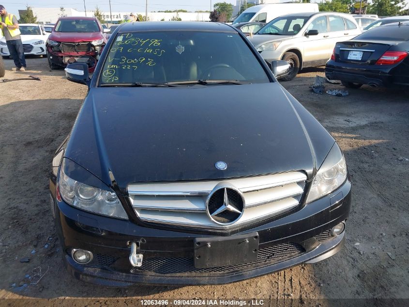 2009 Mercedes-Benz C-Class VIN: WDDGF81X09F300970 Lot: 12063496