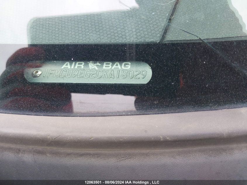 2012 Ford Escape Limited VIN: 1FMCU9EG2CKA18029 Lot: 12063501