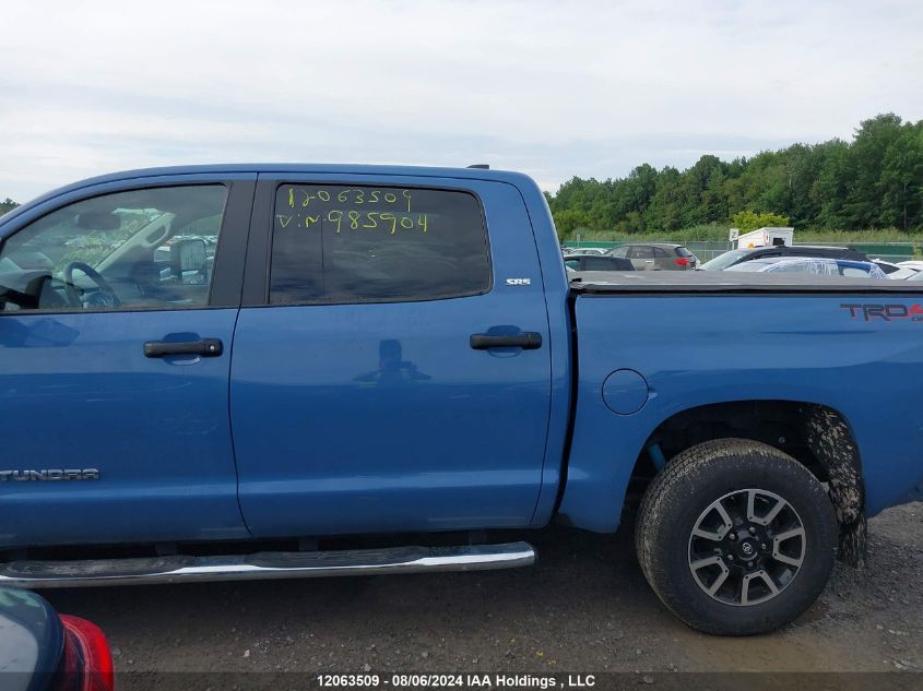 2021 Toyota Tundra Sr5 VIN: 5TFDY5F17MX985904 Lot: 12063509