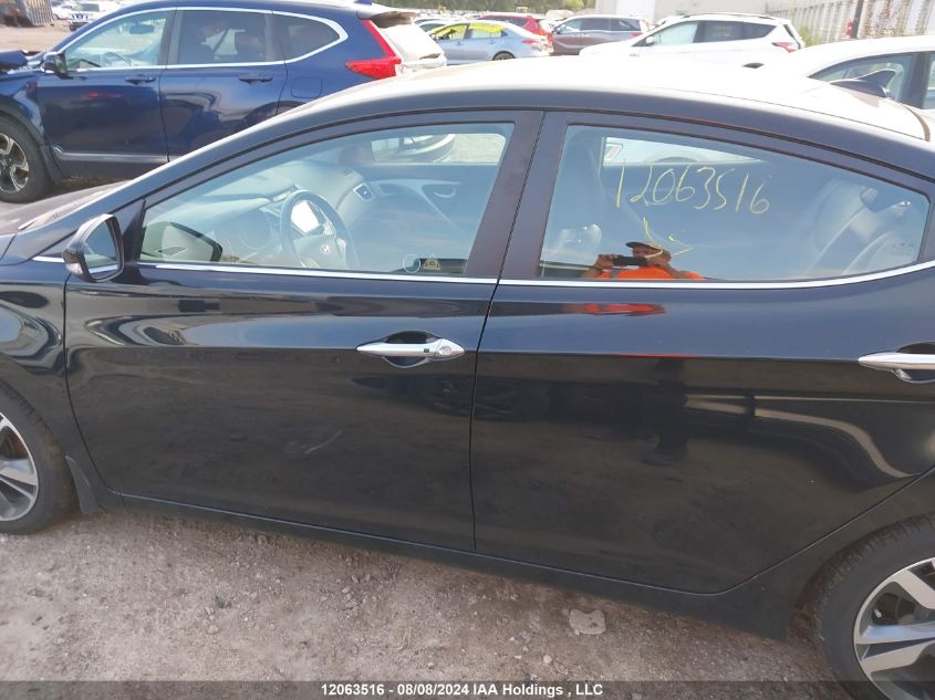 2016 Hyundai Elantra Limited VIN: KMHDH4AH1GU606962 Lot: 12063516