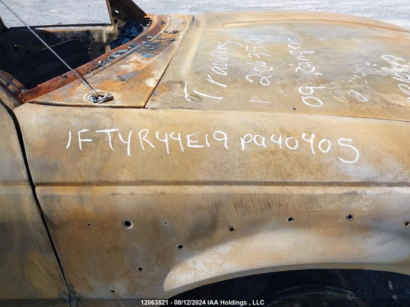 2009 Ford Ranger Super Cab VIN: 1FTYR44E19PA40405 Lot: 12063521