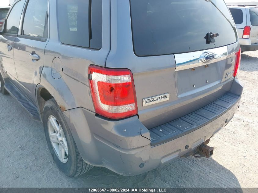 2008 Ford Escape Hev VIN: 1FMCU59HX8KA38208 Lot: 12063547