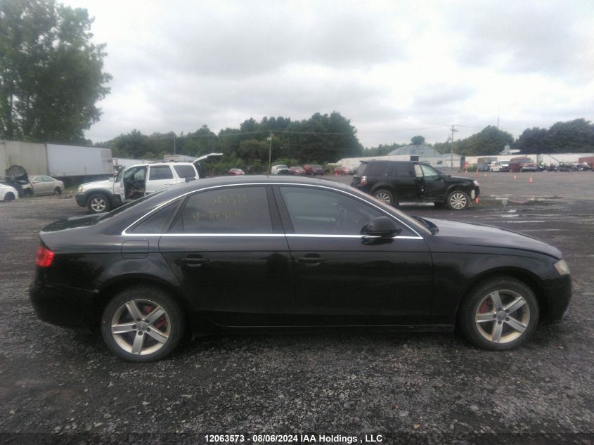 2009 Audi A4 VIN: WAULF68K09A229240 Lot: 12063573