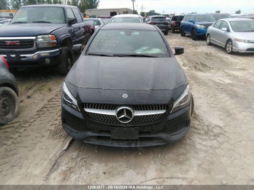 2018 Mercedes-Benz Cla VIN: WDDSJ4GB7JN534336 Lot: 12063577