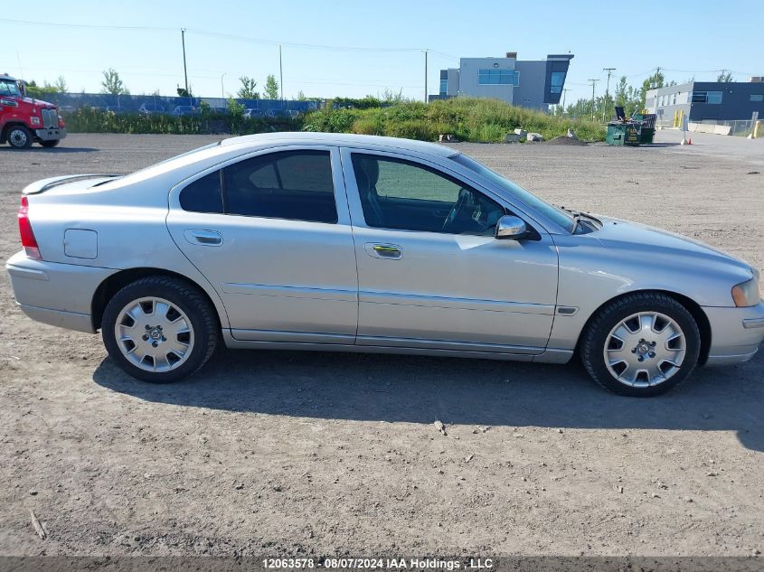 2006 Volvo S60 VIN: YV1RS592762552007 Lot: 12063578