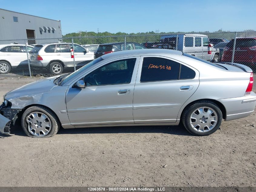 2006 Volvo S60 VIN: YV1RS592762552007 Lot: 12063578