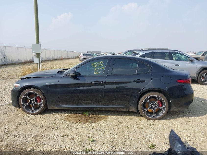 2022 Alfa Romeo Giulia Ti Veloce Awd VIN: ZARFANBN4N7652718 Lot: 12063585