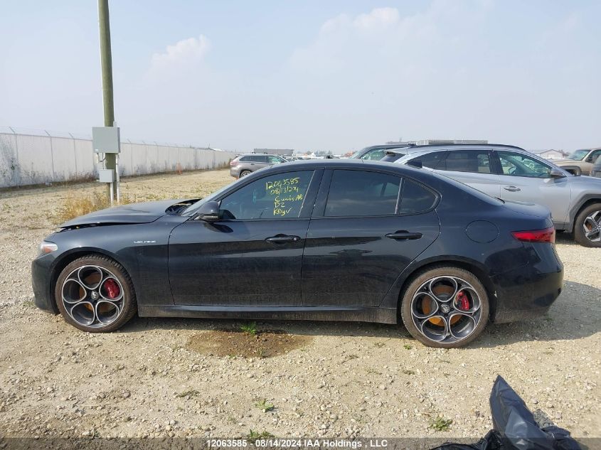 2022 Alfa Romeo Giulia Ti Veloce Awd VIN: ZARFANBN4N7652718 Lot: 12063585