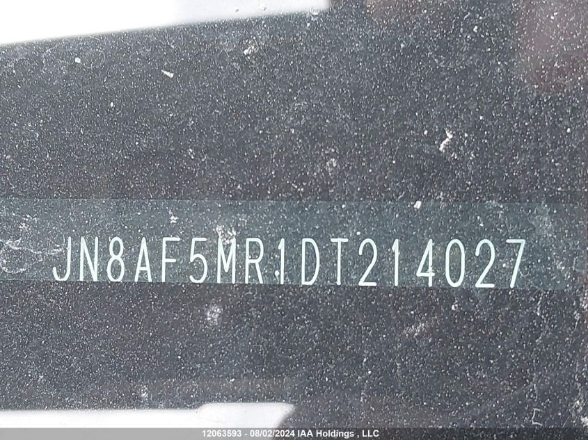 2013 Nissan Juke S/Sv/Sl VIN: JN8AF5MR1DT214027 Lot: 12063593