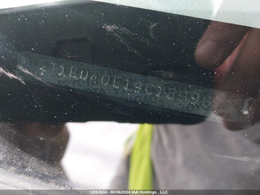 2009 Toyota Corolla VIN: 2T1BU40E19C138987 Lot: 12063604