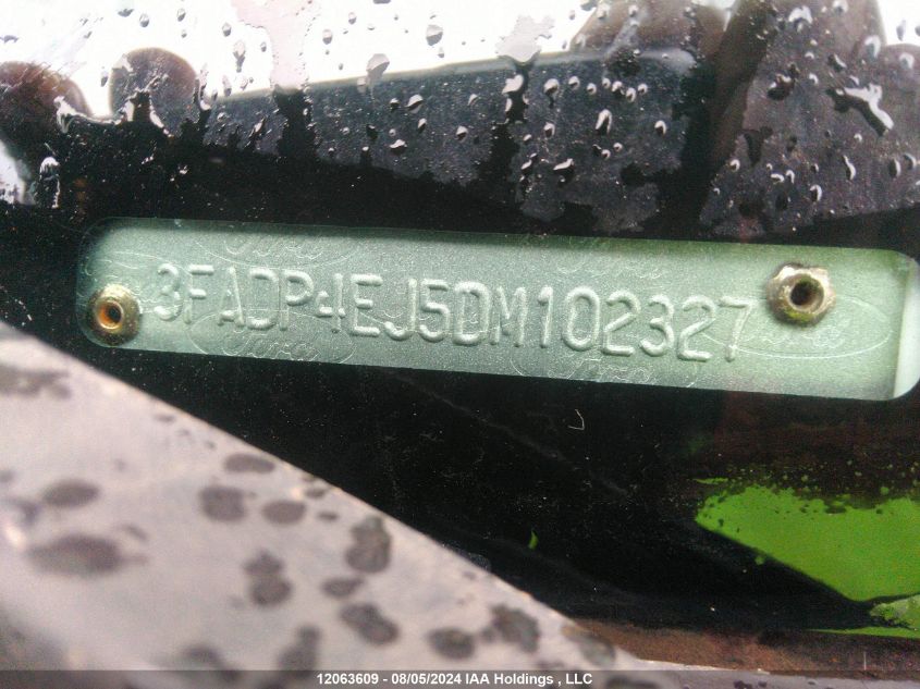 2013 Ford Fiesta VIN: 3FADP4EJ5DM102327 Lot: 12063609