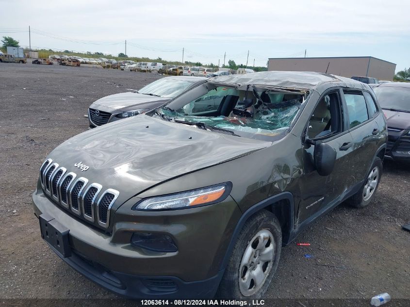 2015 Jeep Cherokee Sport VIN: 1C4PJMABXFW537824 Lot: 12063614