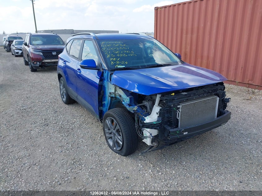 2021 Kia Seltos VIN: KNDEPCAA7M7209551 Lot: 12063632