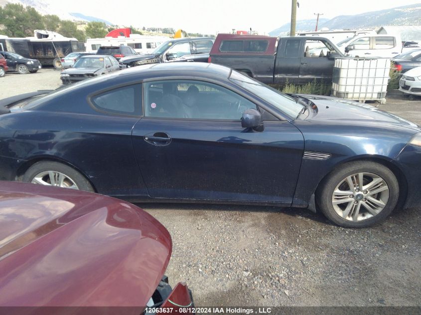 2008 Hyundai Tiburon Gs VIN: KMHHM65D98U296822 Lot: 12063637