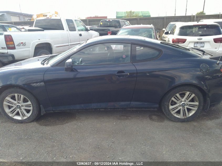 2008 Hyundai Tiburon Gs VIN: KMHHM65D98U296822 Lot: 12063637