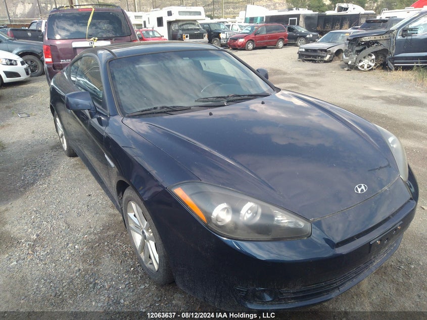 2008 Hyundai Tiburon Gs VIN: KMHHM65D98U296822 Lot: 12063637