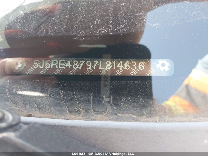 2007 Honda Cr-V VIN: 5J6RE48797L814636 Lot: 12063655