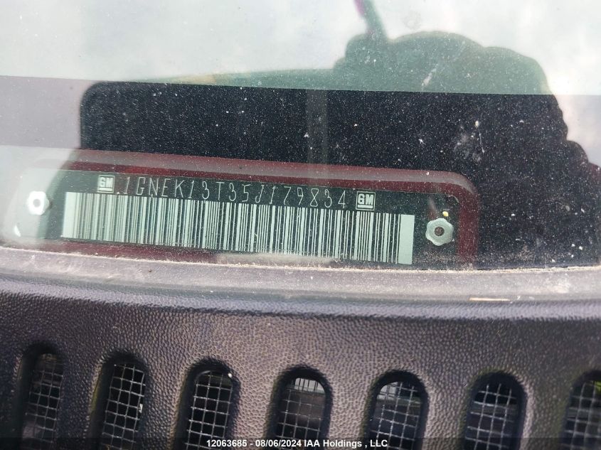 2005 Chevrolet Tahoe K1500 VIN: 1GNEK13T35J179834 Lot: 12063685